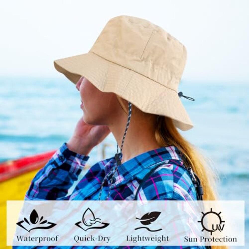 Packable Quick Dry Sun Bucket Hat Waterproof Ligh… - image 6